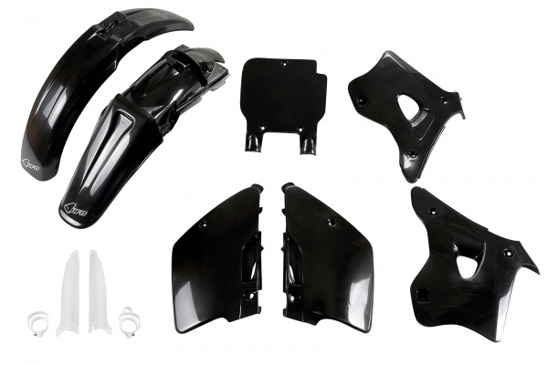 Full Plastic Kit black for Kawasaki KX 125 (1994-95) - KX 250 (1994-95)